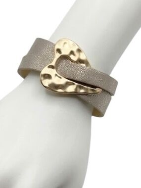 Shiny Luxe City Embrace Gold Double Strand Magnetic Bracelet (NWT)